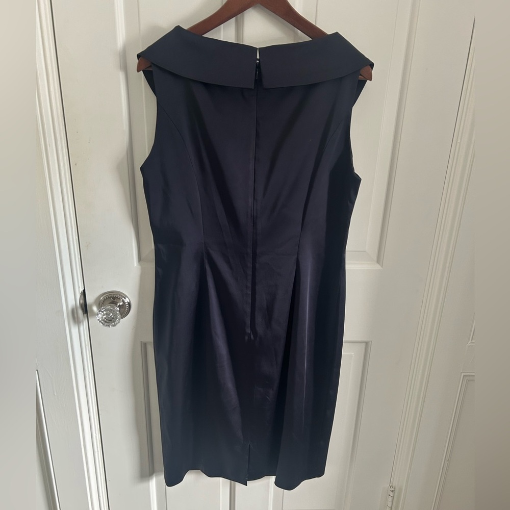 Kay Unger Dark Navy Sleeveless Mini Dress - Picture 2 of 6